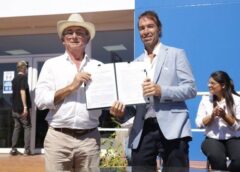 Daniel Costamagna, Ministro de Producción, Ciencia y Tecnología de Santa Fe, y David Roggero, Presidente de Aapresid.