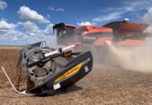 Tribine trajo a Sudamérica la cosechadora-tolva